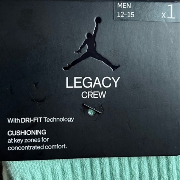 NWT Men's Air Jordan X J Balvin Legacy Crew Socks - Picture 2 of 13